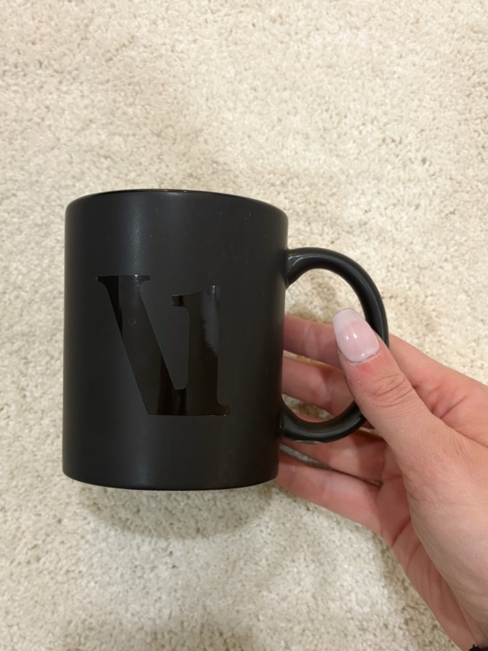 Vuori Black Logo Ceramic Coffee Mug - Employee “ The Rise The Shine” 2 sided